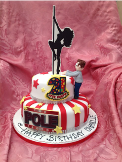 Poledancer Birthday Cake